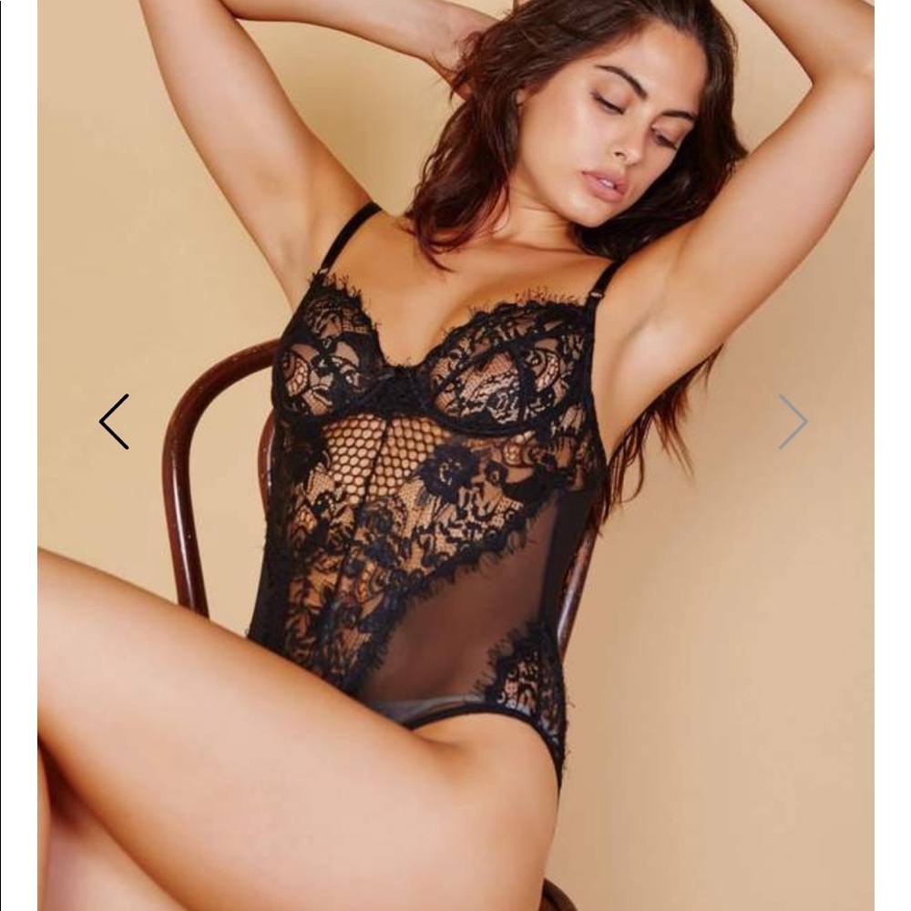 Black Lace Bodysuit - Chloe Lace Bodysuit